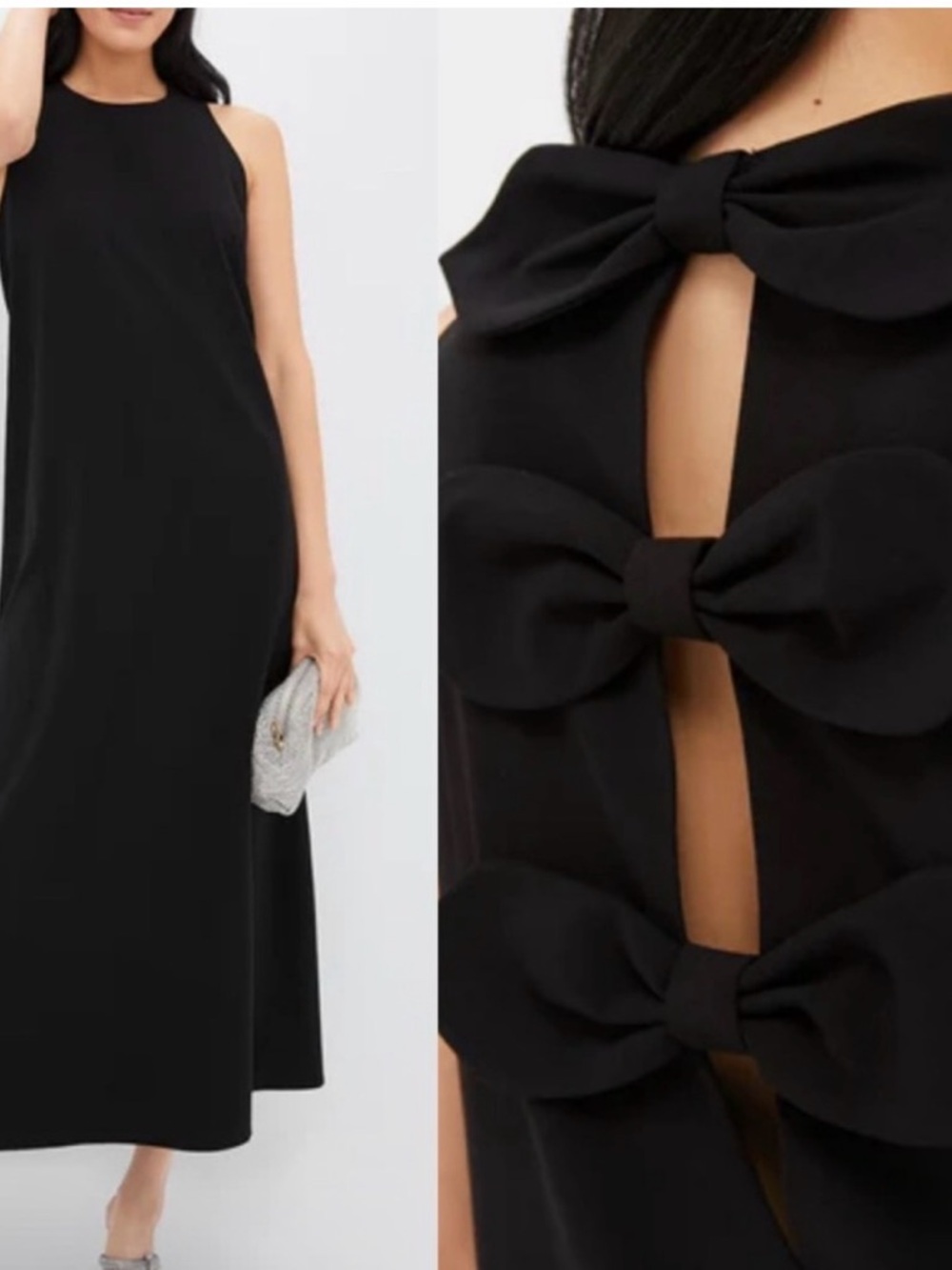 TUCKERNUCK Black Portia Dress NWT Size Medium Elegant LBD with Bow back detail!